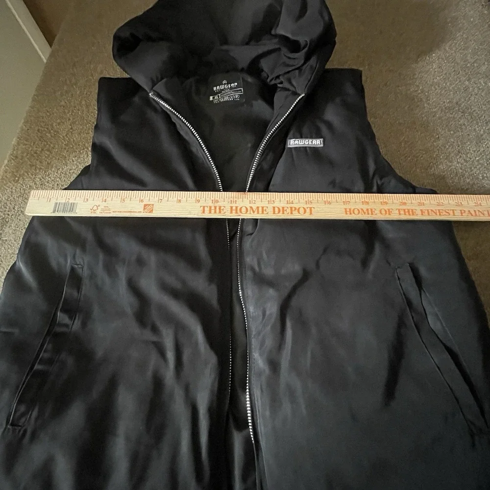 Raw Gear Men's‎ S Black Hooded Puffer Vest